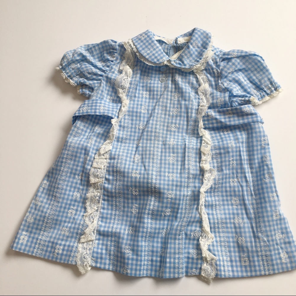 Vintage floral toddler girl summer dress💞
